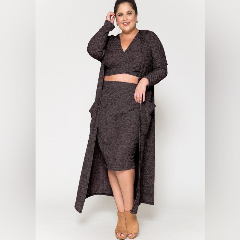3 PC Knit Set Plus - Picture 1 of 5